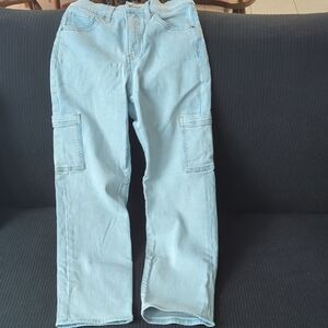 Express Light Blue Straight Ankle jeans 0R